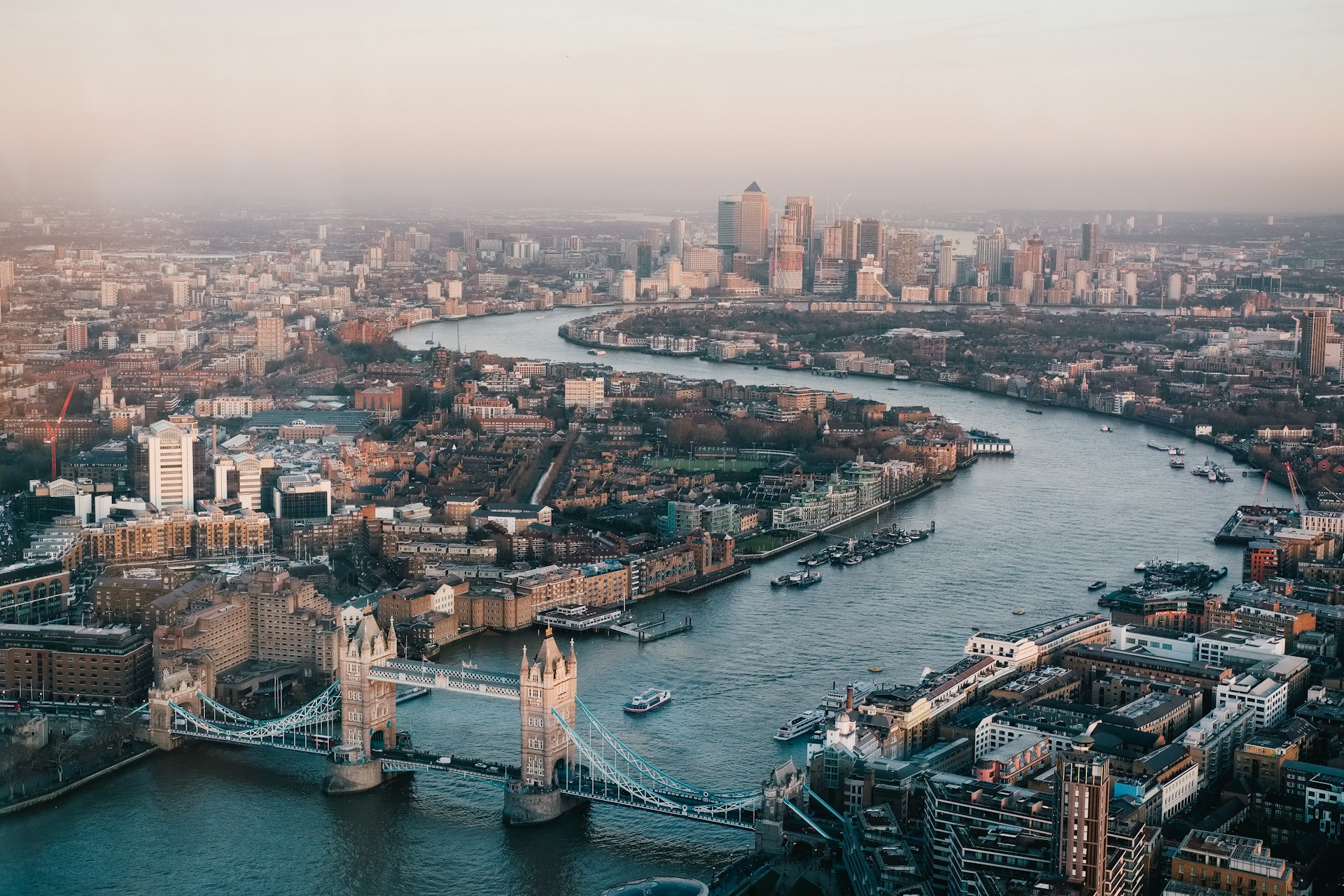 Tower Bridge and London skyline